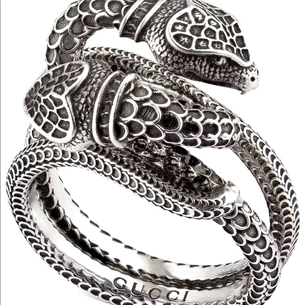 Gucci double snake ring